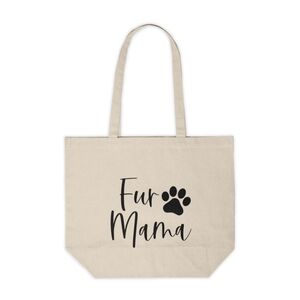 Fur Mama Custom Canvas Tote Bag